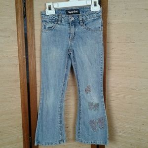 Squeeze girls denim jeans butterfly embellished 6
